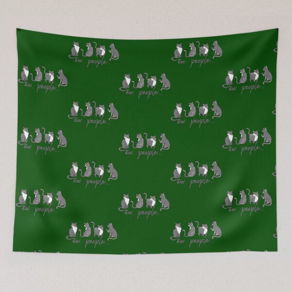 Item preview, Ew People - Scaredy Cats - Meowy Cat Lovers   designed and sold by FelixGumby.