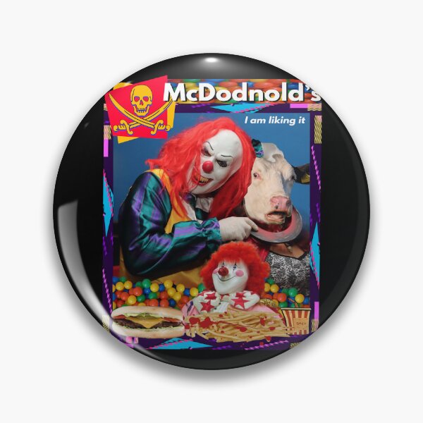Item preview, Fast Food Horror Clown PARODY Funny Knock Off Joke Retro 90's Design designed and sold by blueversion.