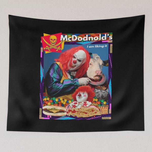 Item preview, Fast Food Horror Clown PARODY Funny Knock Off Joke Retro 90's Design designed and sold by blueversion.
