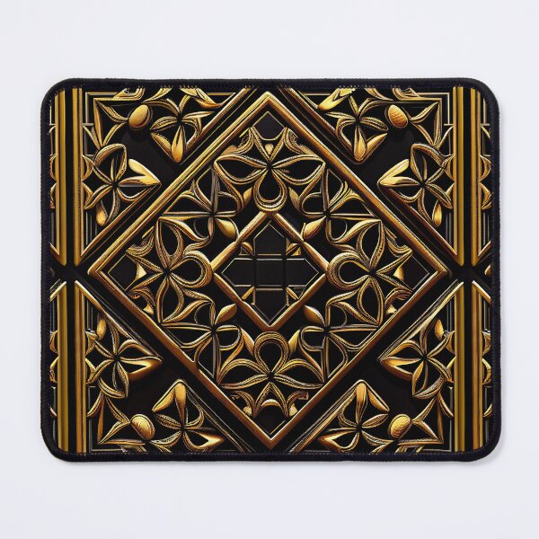 Item preview, Intricate Obsidian Gold Abstract Design Pattern designed and sold by UltraGraphics.