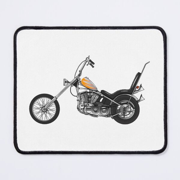 Item preview, Chopper Motorcycle 1950 cartoon illustration designed and sold by Misscartoon.