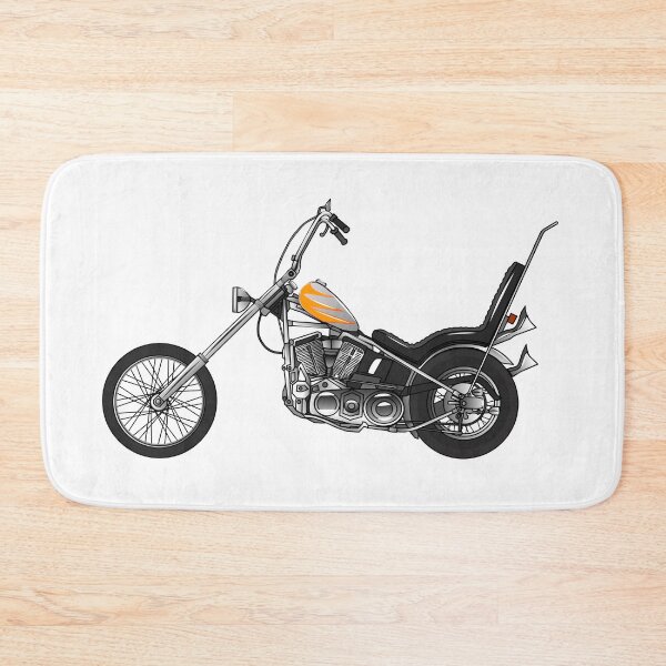 Item preview, Chopper Motorcycle 1950 cartoon illustration designed and sold by Misscartoon.