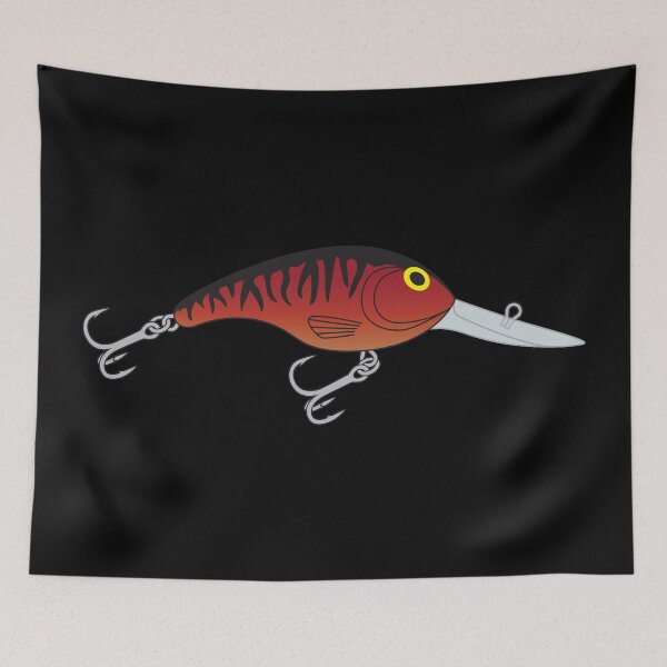 Item preview, Crankbait Deep Diving Fishing Lure - Crayfish Pattern Sticker designed and sold by BlueSkyTheory.