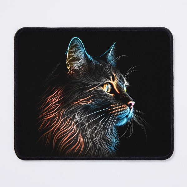Item preview, Illuminated Kitty Fun Colorful Cat Portrait designed and sold by FunWearVM.