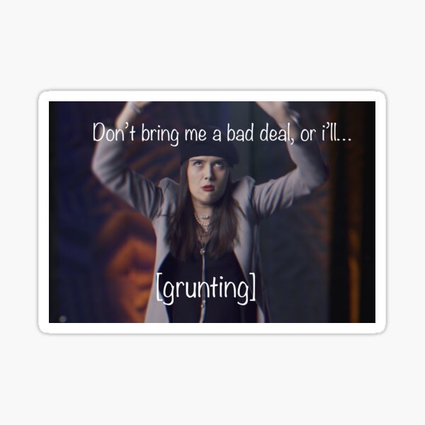 “I think you should leave” Sticker for Sale by a-little-loaf | Redbubble