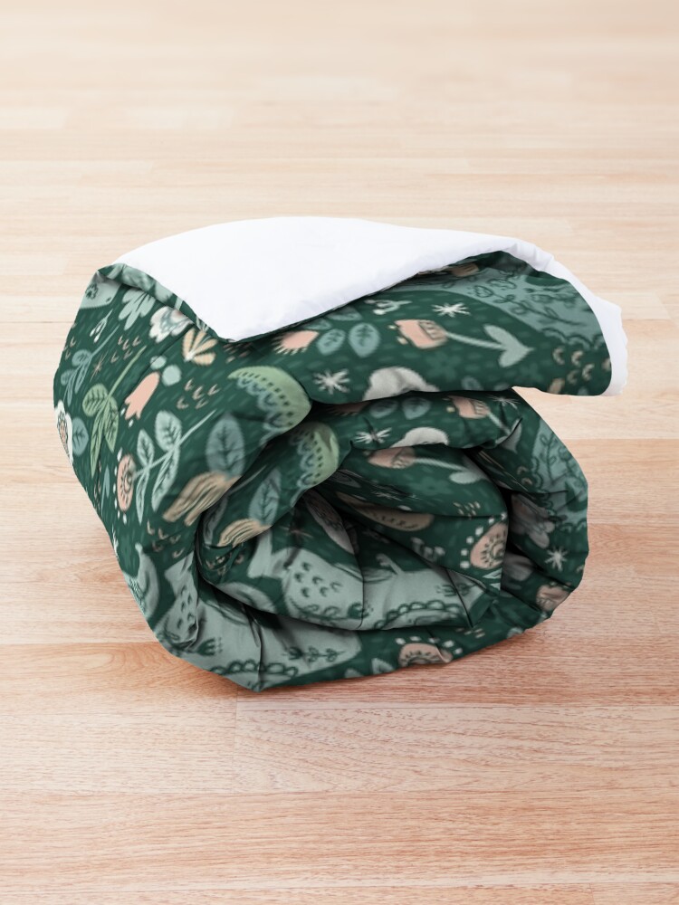 Alternate view of Folk Floral Dinosaur Comforter
