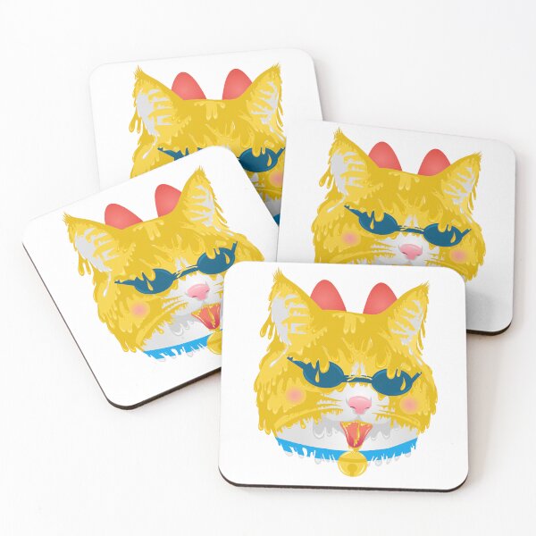 Item preview, Yellow necklace yellow cat grime art illustration designed and sold by AmsaOza.