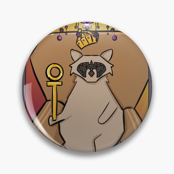 Item preview, The emporer raccoon tarot card designed and sold by AquaticsGrl.