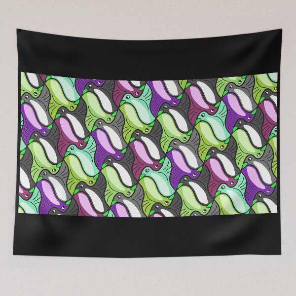Item preview, Penguin Geometric Patter designed and sold by JLCableStudio.