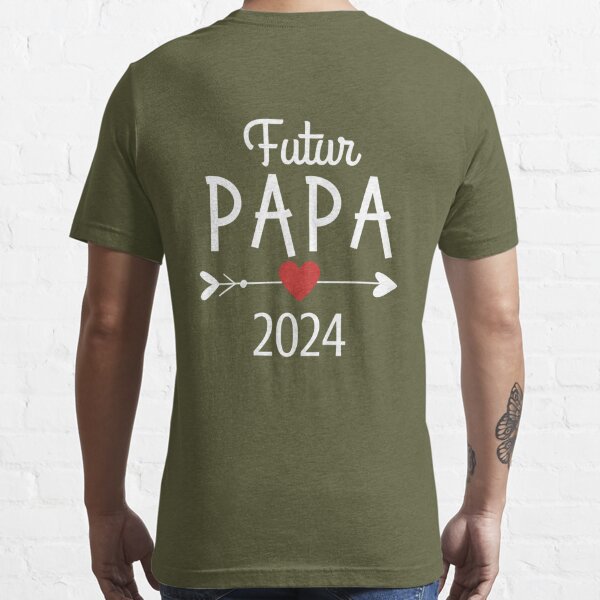 Futur Papa 2024 cadeau Bientôt Père | Essential T-Shirt