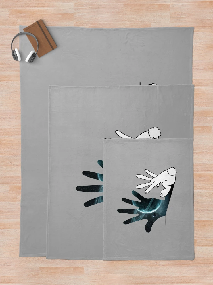 Thumbnail 5 of 6, Throw Blanket, Rabbit Hand Shadow designed and sold by Objectsharp.