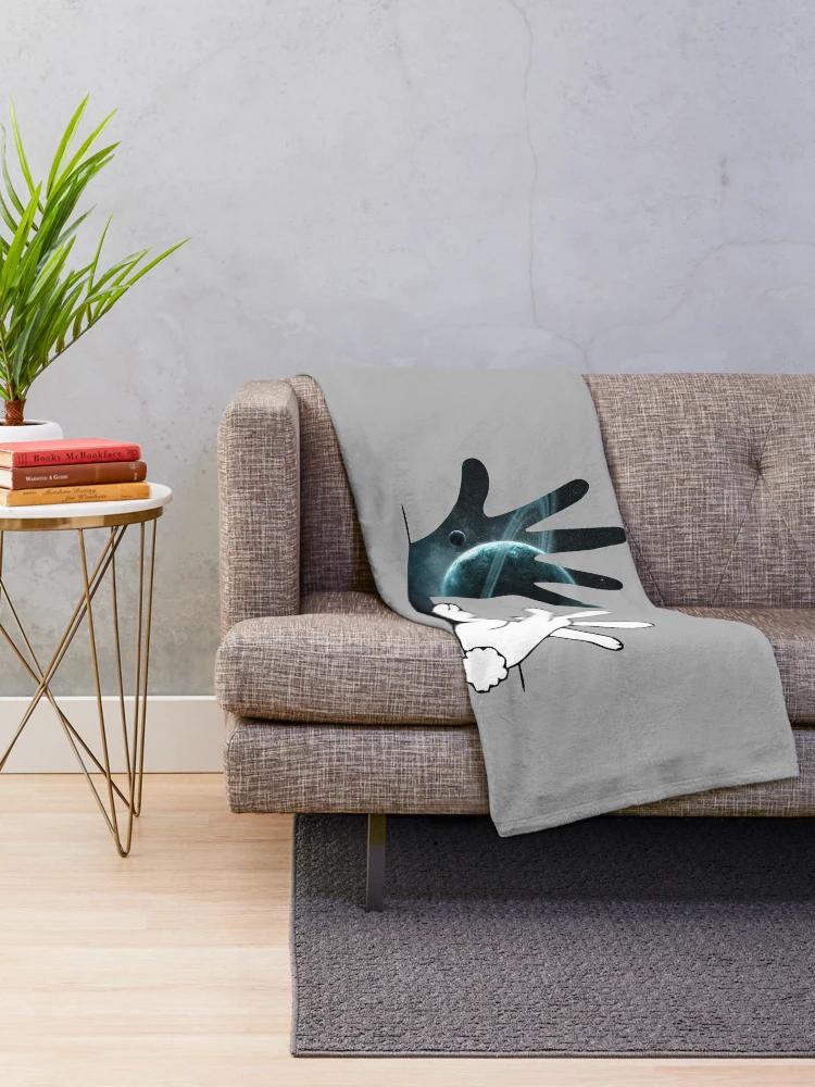 Thumbnail 2 of 6, Throw Blanket, Rabbit Hand Shadow designed and sold by Objectsharp.