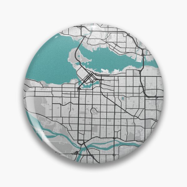 Item preview, Vancouver BC Canada Map - Minimal Style w/ Roads designed and sold by wxnw-designs.