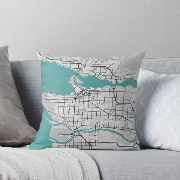 Item preview, Vancouver BC Canada Map - Minimal Style w/ Roads designed and sold by wxnw-designs.