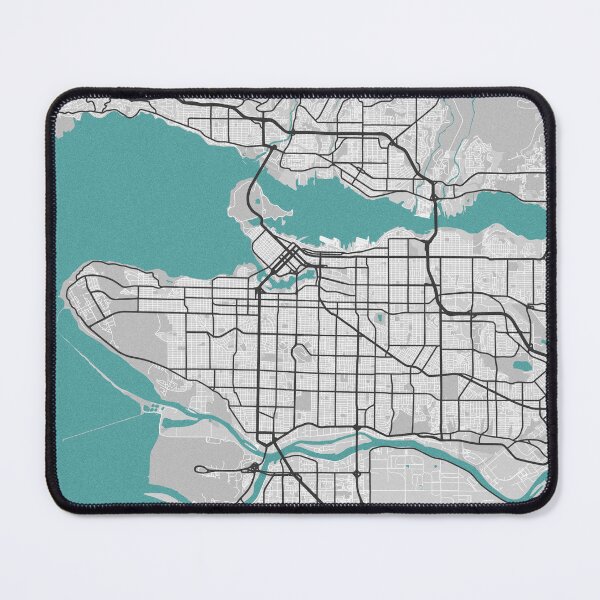 Item preview, Vancouver BC Canada Map - Minimal Style w/ Roads designed and sold by wxnw-designs.