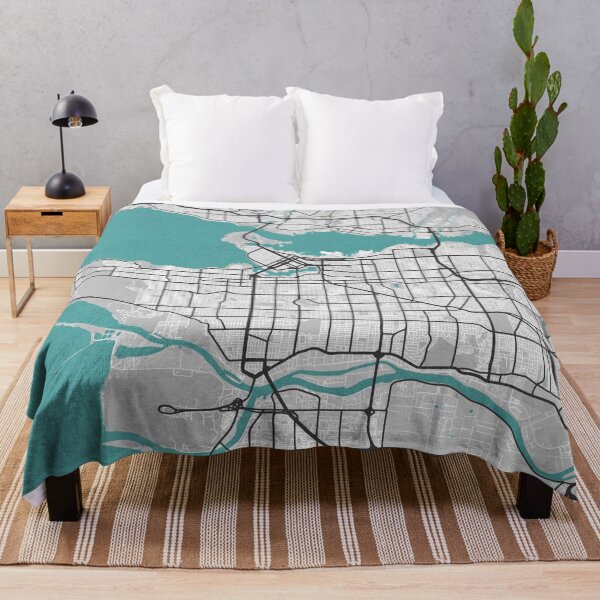 Item preview, Vancouver BC Canada Map - Minimal Style w/ Roads designed and sold by wxnw-designs.