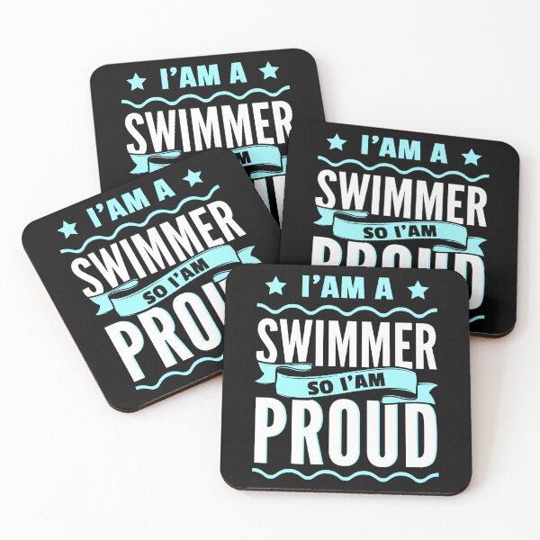 Item preview, I am A Swimmer So I am Proud | Swimmer quote designed and sold by Tremendo.