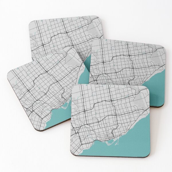 Item preview, Toronto ON Canada Map - Minimal Style w/ Roads designed and sold by wxnw-designs.