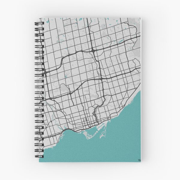 Item preview, Toronto ON Canada Map - Minimal Style w/ Roads designed and sold by wxnw-designs.