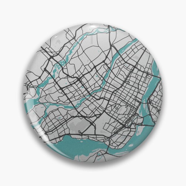 Item preview, Montreal QC Canada Map - Minimal Style w/ Roads designed and sold by wxnw-designs.