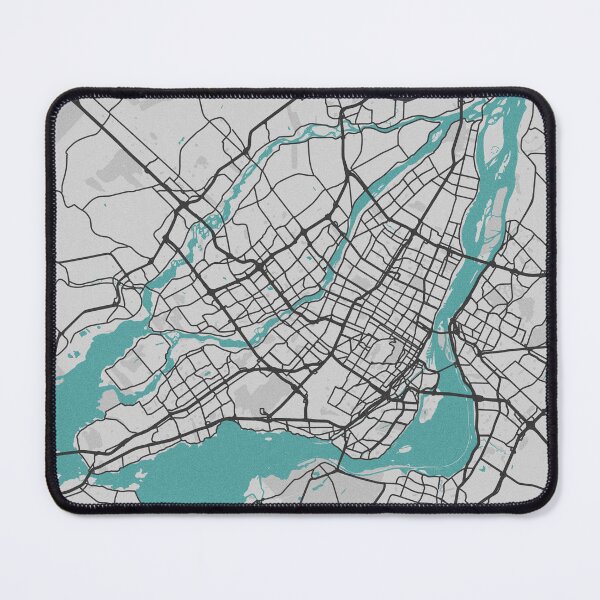 Item preview, Montreal QC Canada Map - Minimal Style w/ Roads designed and sold by wxnw-designs.