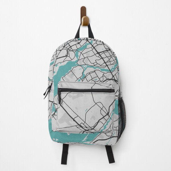 Item preview, Montreal QC Canada Map - Minimal Style w/ Roads designed and sold by wxnw-designs.