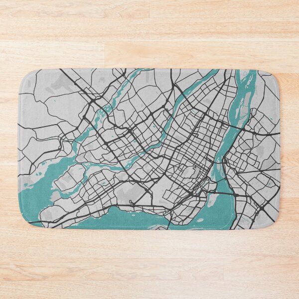 Item preview, Montreal QC Canada Map - Minimal Style w/ Roads designed and sold by wxnw-designs.