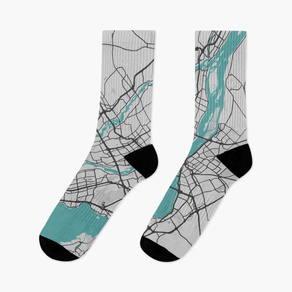 Item preview, Montreal QC Canada Map - Minimal Style w/ Roads designed and sold by wxnw-designs.