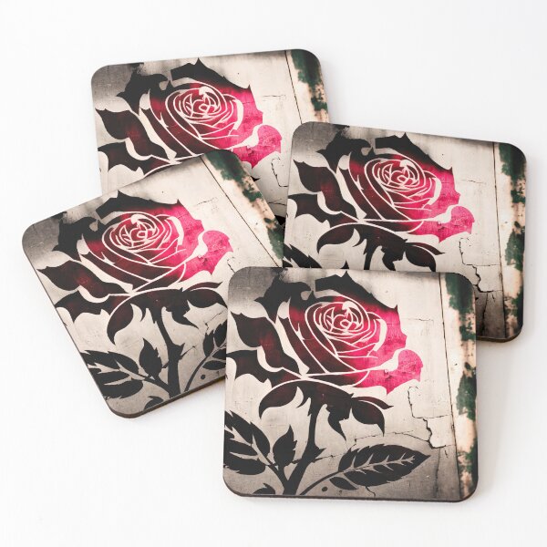Item preview, Rose Graffiti on Urban Street Wall designed and sold by MusedPrints.