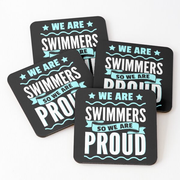 Item preview, We Are Swimmers So We Are Proud | Swimming Team Quote designed and sold by Tremendo.