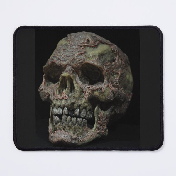 Item preview, Nightmarish, Creepy, Horrifying, Human Skull with Meaty Flesh Detailing designed and sold by JLFXCreations.