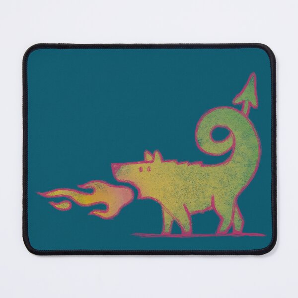 Item preview, Dinkum, the Dragon Dingo - for dark background designed and sold by BrownWoodRobot.