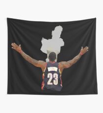 Tela decorativa LeBron James Chalk Toss Low Poly
