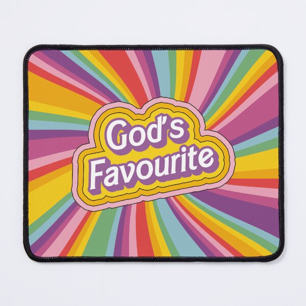 Item preview, God's Favourite Malibu Doll Text designed and sold by AuntieVaxxer Official Shop.