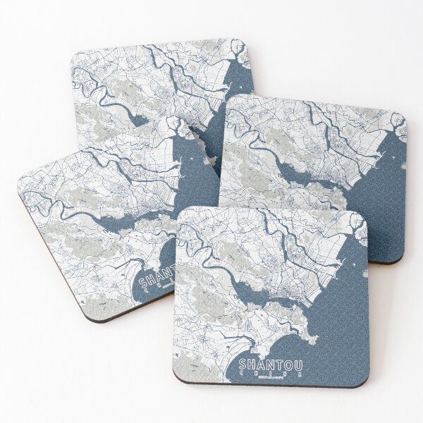 Item preview, Shantou City Map of Guangdong, China - Coastal designed and sold by deMAP.
