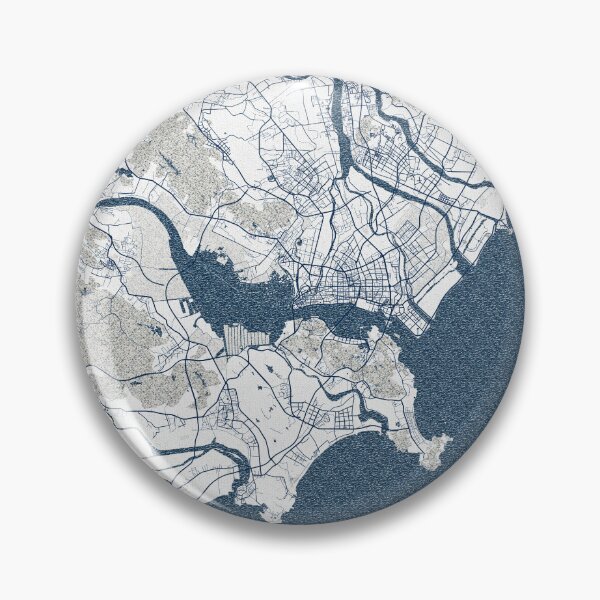 Item preview, Shantou City Map of Guangdong, China - Coastal designed and sold by deMAP.