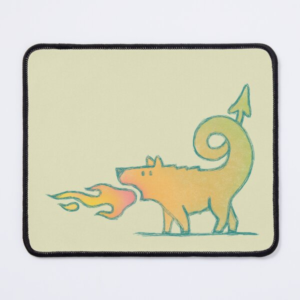 Item preview, Dinkum, the Dragon Dingo - for light background designed and sold by BrownWoodRobot.