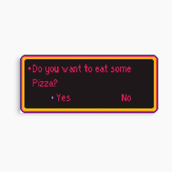 Pizza RPG Impression sur toile