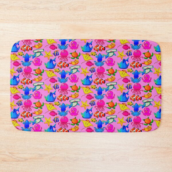 Item preview, Pink Ocean Life Sea Animals Cute Cartoon Creatures designed and sold by ChristinasMess.