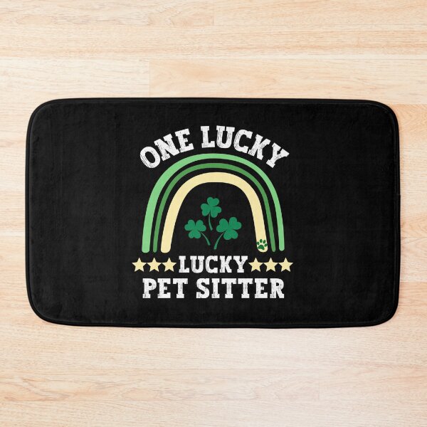 Item preview, One lucky pet sitter designed and sold by Tanya Mihe.