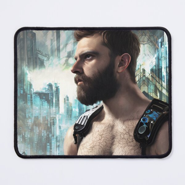 Item preview, Cyberpunk Image of Bear Survivor designed and sold by LthrDaddyBear.