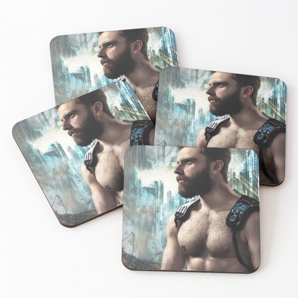 Item preview, Cyberpunk Image of Bear Survivor designed and sold by LthrDaddyBear.