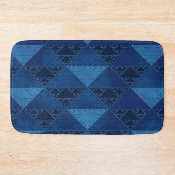Item preview, sierpinski triangles - denim designed and sold by BrownWoodRobot.