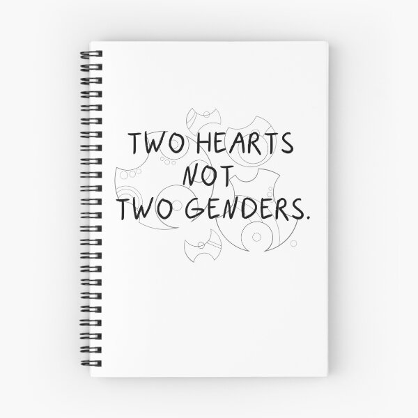 Item preview, Two Hearts Not Two Genders - Black designed and sold by aevios.
