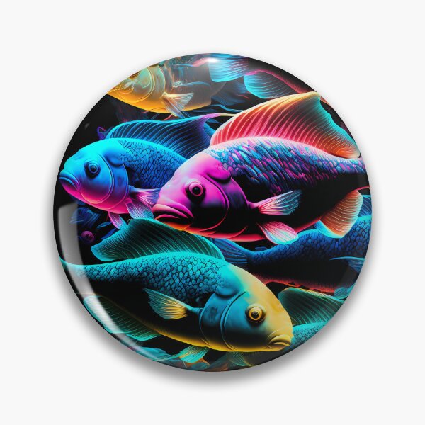 Item preview, Colorful Neon Fish designed and sold by FunWearVM.