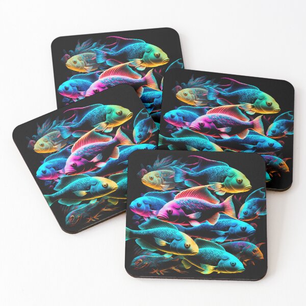 Item preview, Colorful Neon Fish designed and sold by FunWearVM.