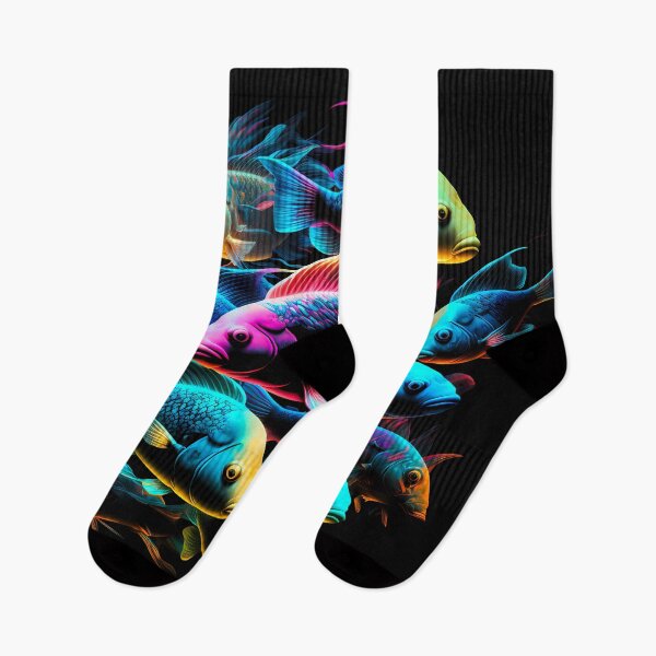 Item preview, Colorful Neon Fish designed and sold by FunWearVM.