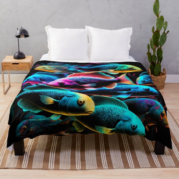 Item preview, Colorful Neon Fish designed and sold by FunWearVM.