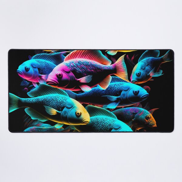 Item preview, Colorful Neon Fish designed and sold by FunWearVM.