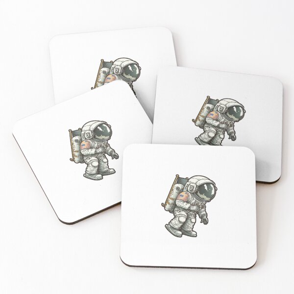 Item preview, Cartoon American Astronaut designed and sold by RandomReviews.